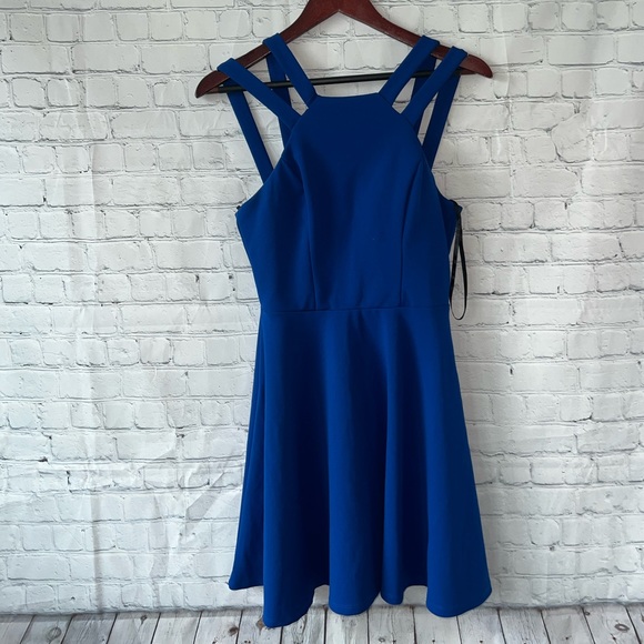 B. Smart Dark Blue Strapped Sleeveless dress size 9 - Picture 4 of 15